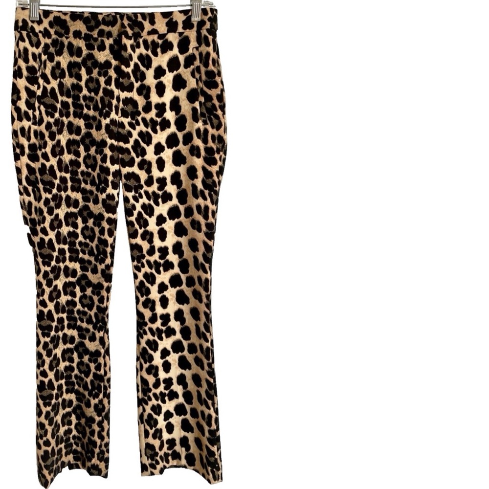ZARA Chic NWOT LEOPARD Cheetah Animal Print TROUSERS Size XS